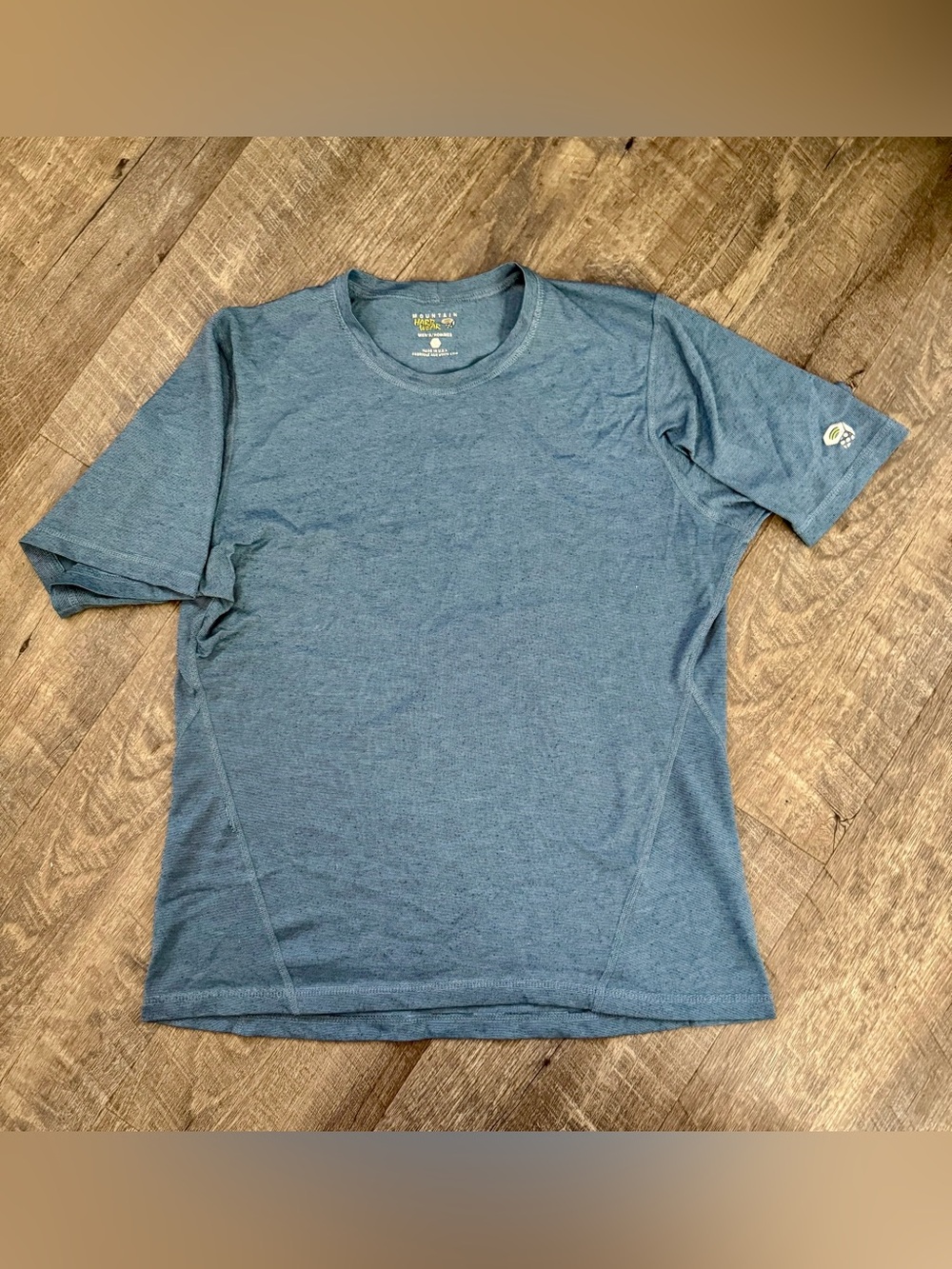 Mountain Hardwear Men's Short Sleeve Crew Tee - Heather Blue